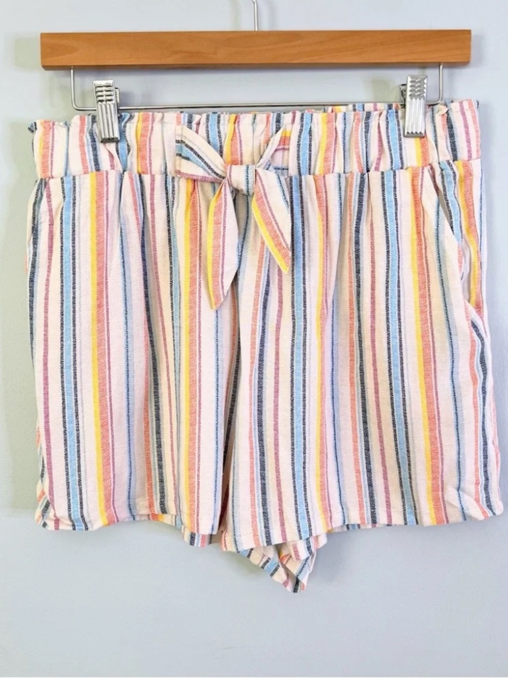 Joe B Colorful Striped Relaxed Shorts size Large
